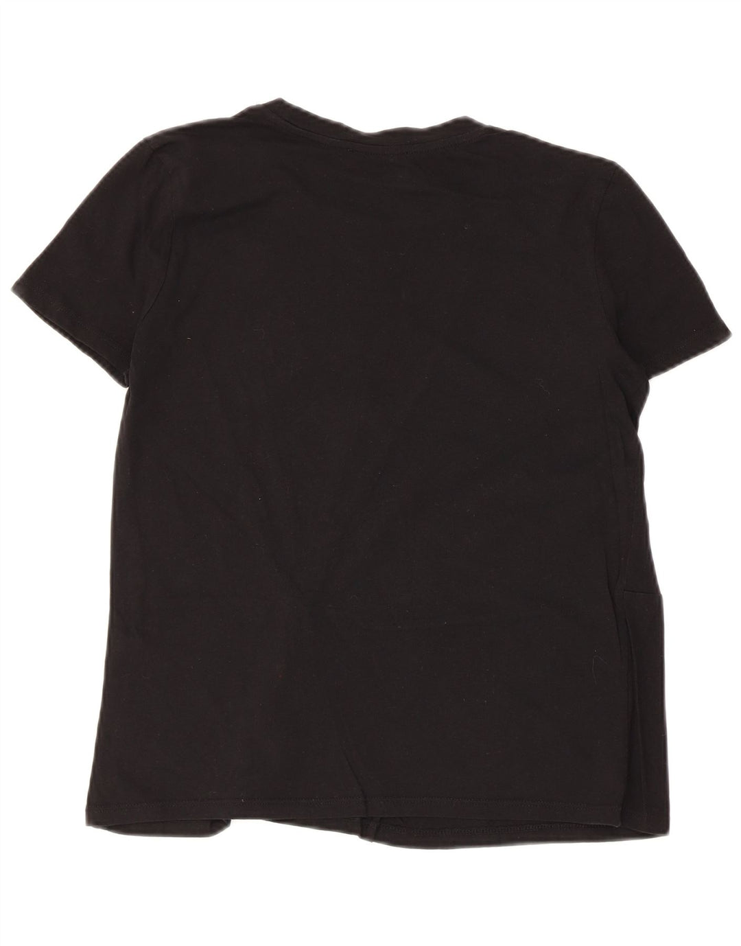 Blusa feminina Zara Top UK 10 pequeno algodão preto
