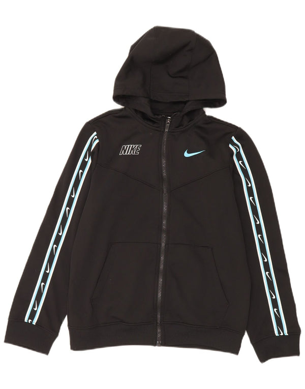 Suéter Nike Boys Dri Fit Graphic Zip com capuz 12-13 anos grande preto