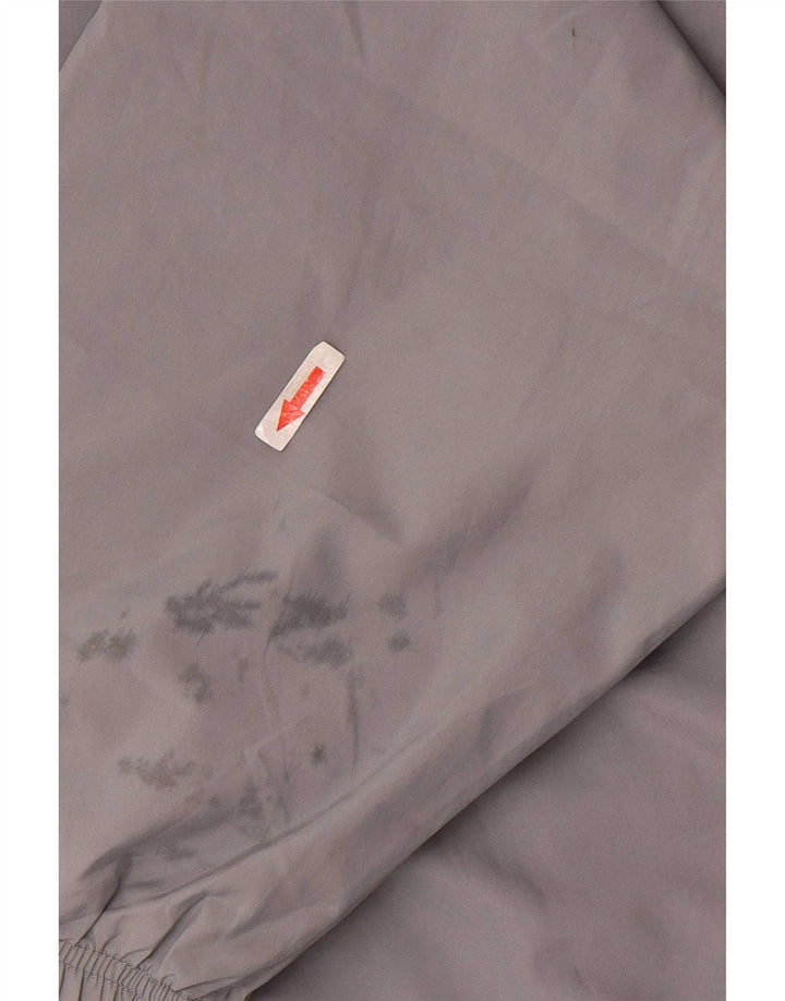 Adidas Mens Tracksuit Top Jacket UK 38/40 Cinza Médio Colourblock Poliéster