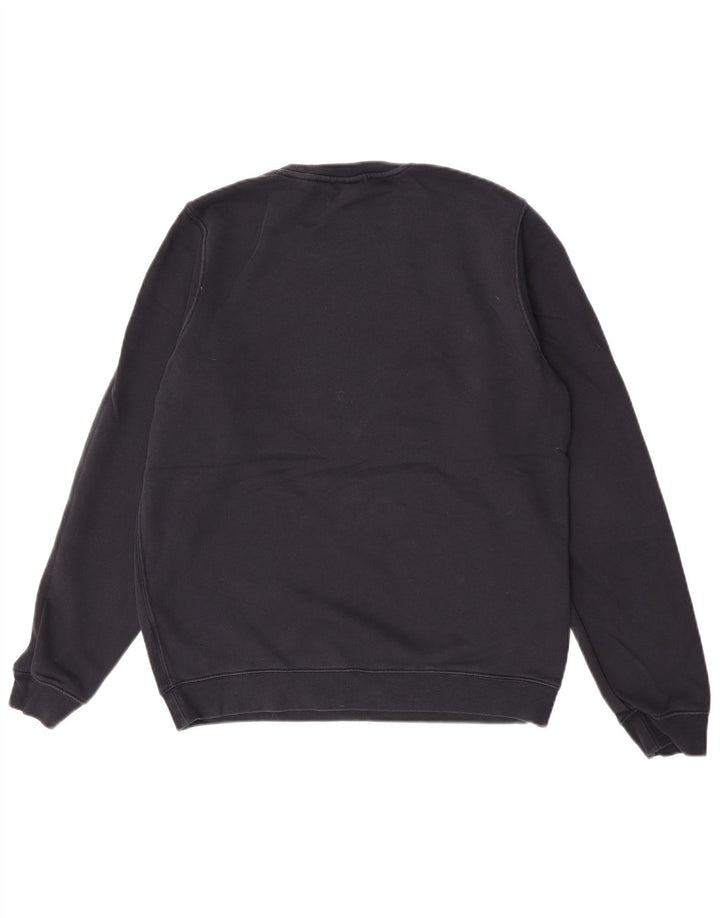 Nike masculino gráfico moletom jumper pequeno algodão preto