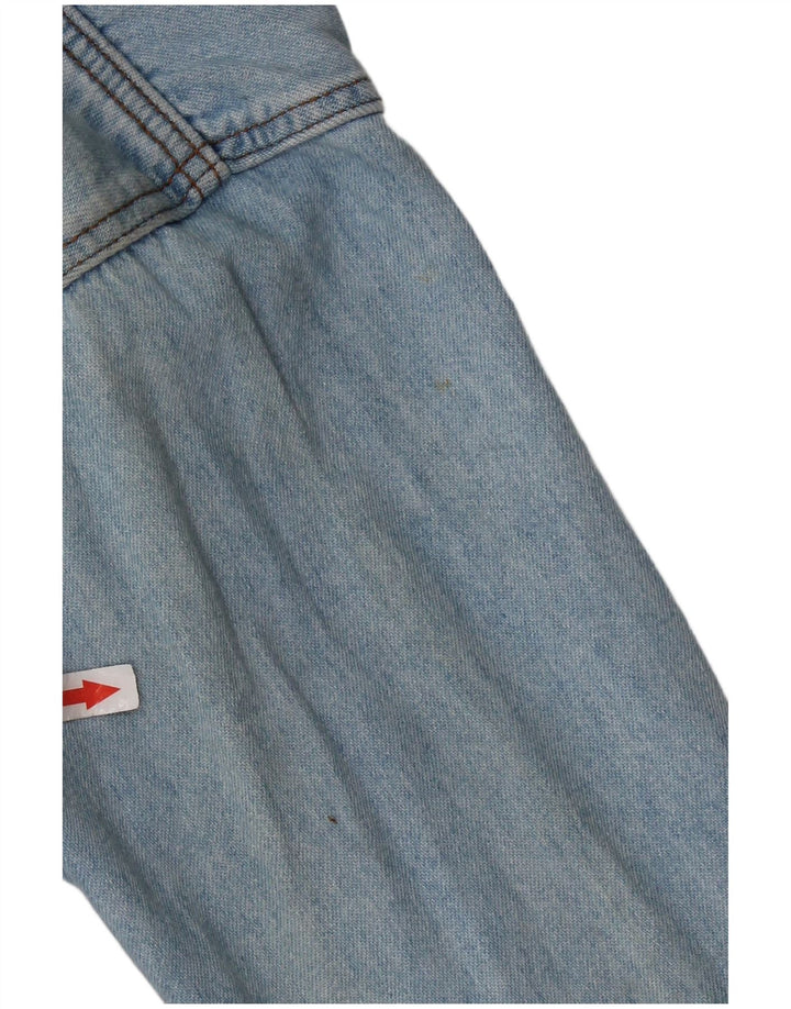 HOLIDAY Camisa jeans masculina de algodão azul médio