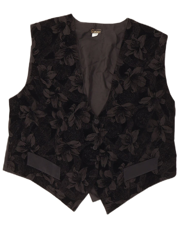 Colete feminino CARINA UK 20 2XL preto floral