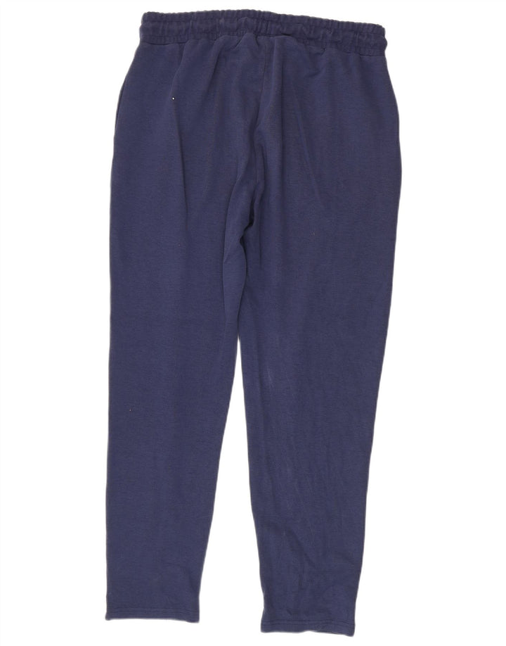 Calça de treino masculina FILA grande algodão azul marinho