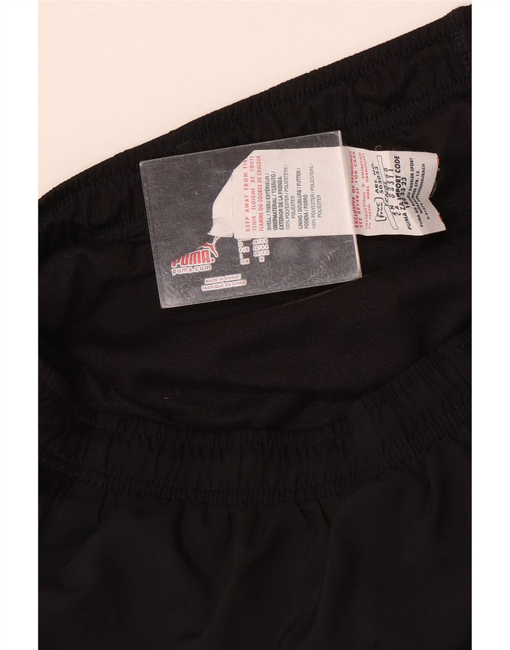 Shorts esportivos masculinos PUMA poliéster preto médio