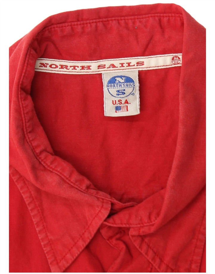 Camisa masculina de manga curta NORTH SAILS XL vermelha