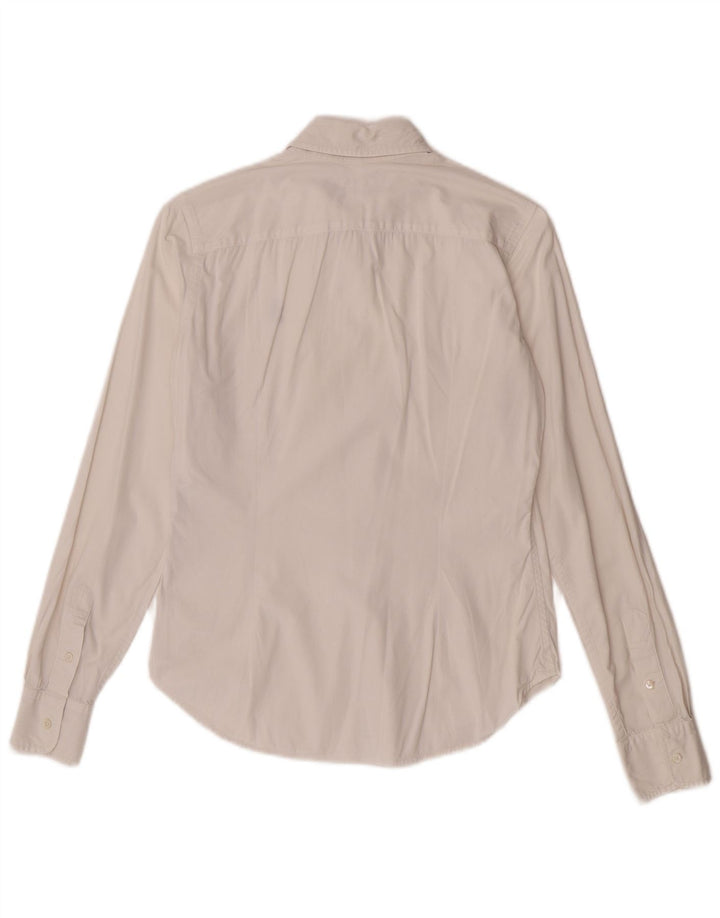 Camisa Slim Fit Feminina Ralph Lauren US 2 XS Branca