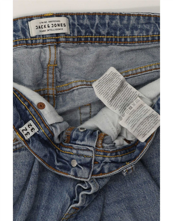 Jack & Jones Masculino Tim Slim Jeans W32 L32 Azul Algodão