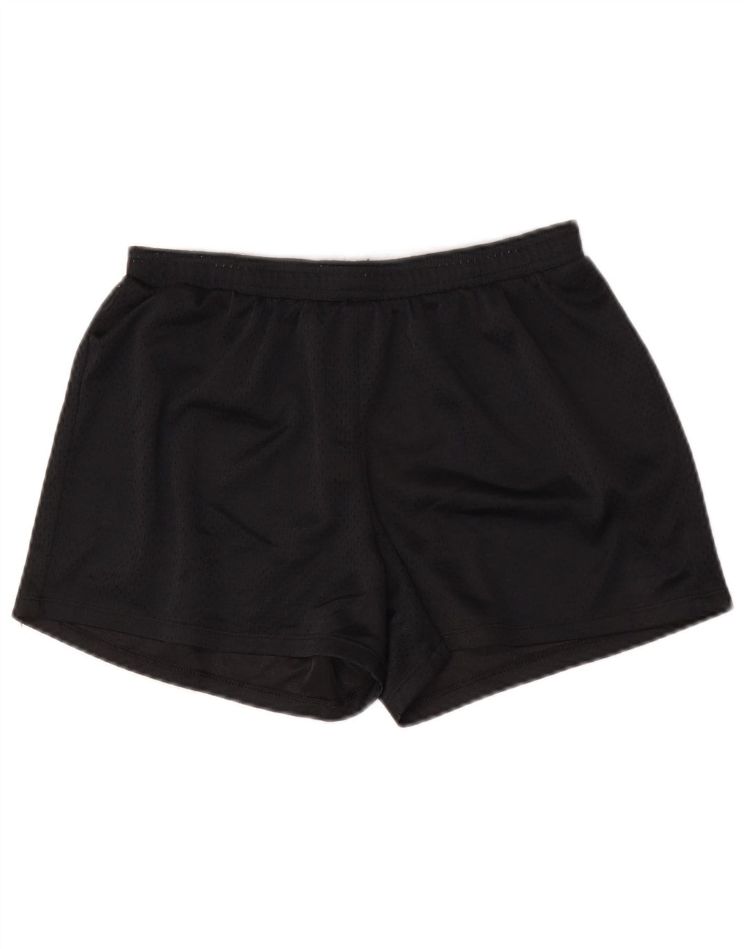 Shorts esportivos femininos Champion UK 12 poliéster preto médio