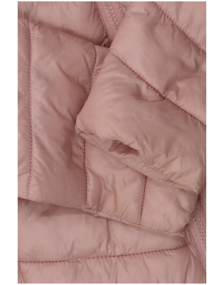 Jaqueta acolchoada feminina SUPERDRY UK 16 grande nylon rosa