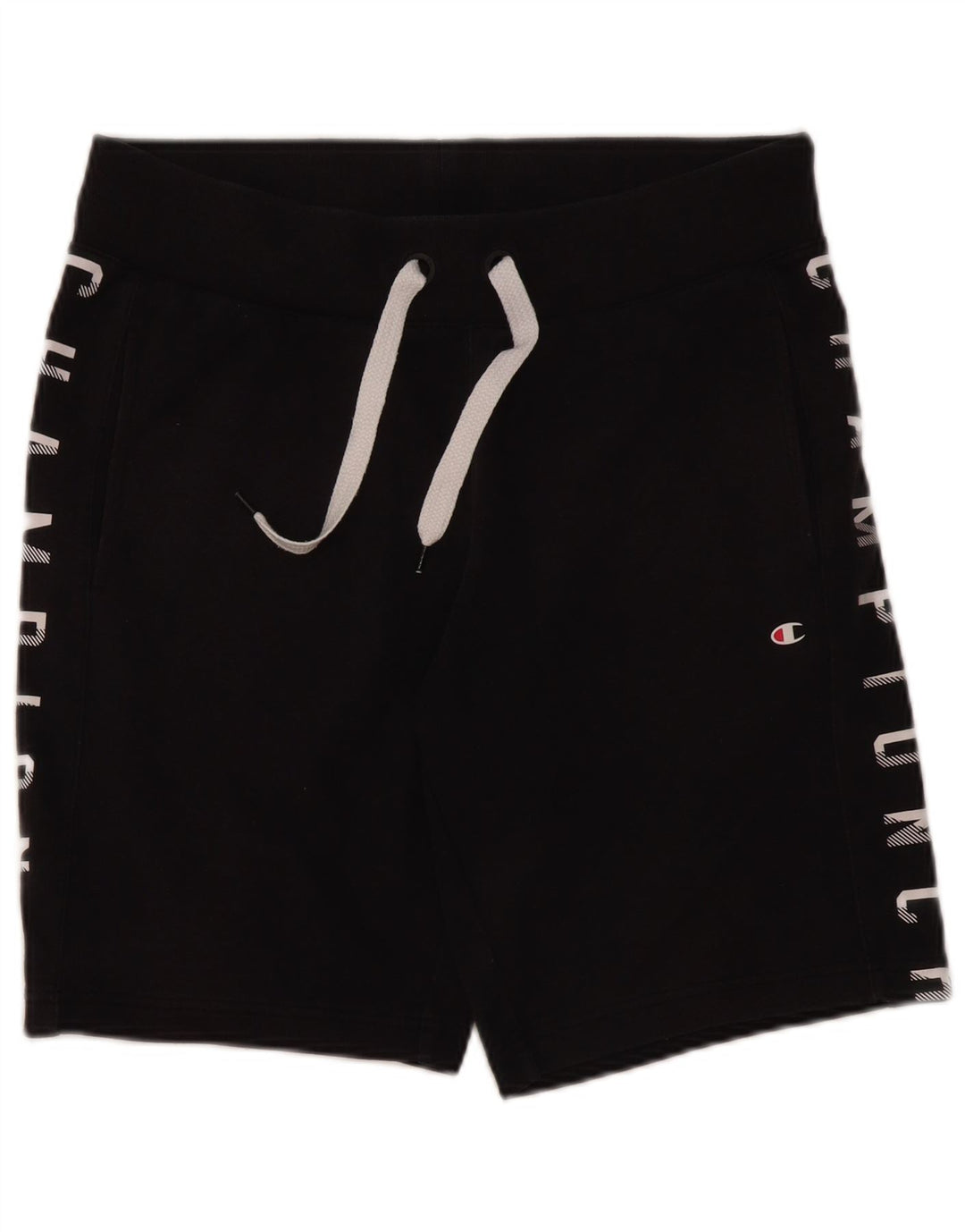 Shorts esportivos gráficos masculinos Champion médio algodão azul marinho