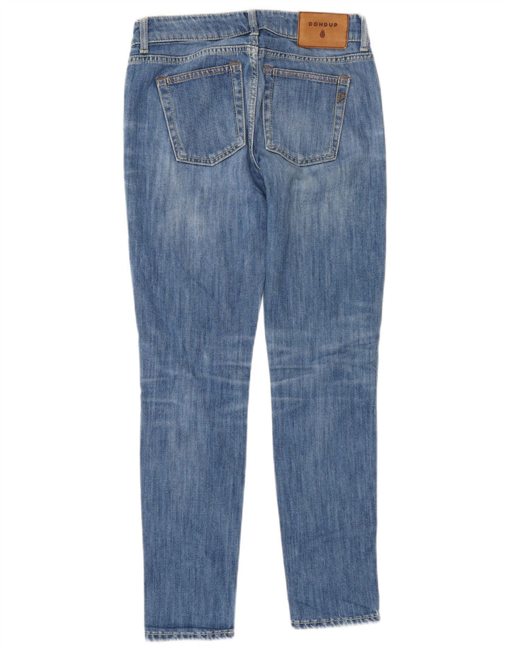 Dondup Jeans Slim Feminino W27 L29 Azul Algodão