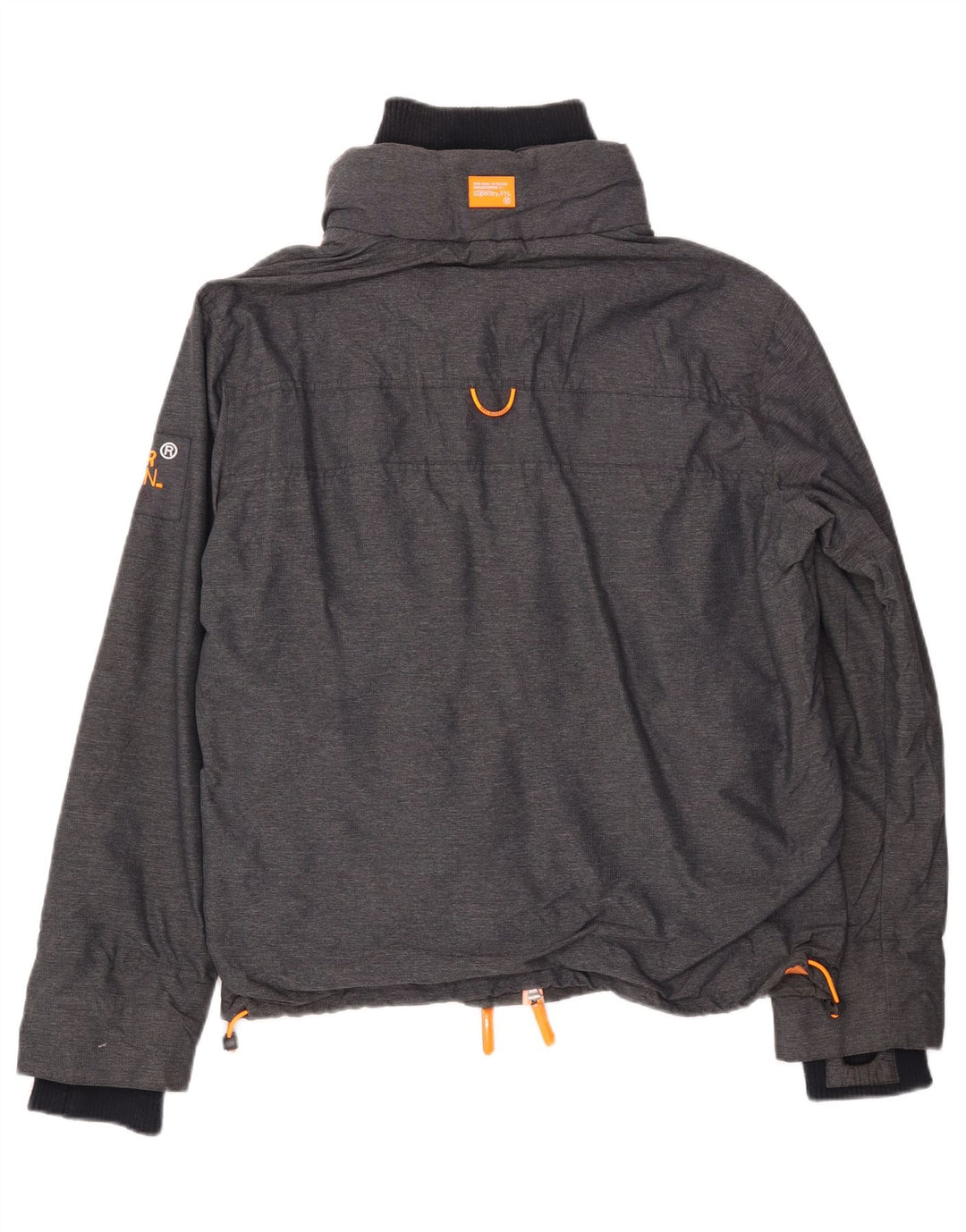 Jaqueta corta-vento masculina Superdry UK 42 XL cinza nylon