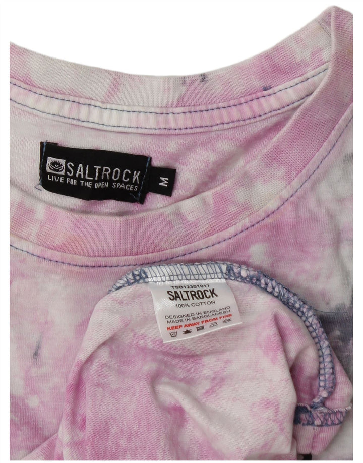 Camiseta masculina gráfica Saltrock Top médio de algodão tie-dye multicolorido