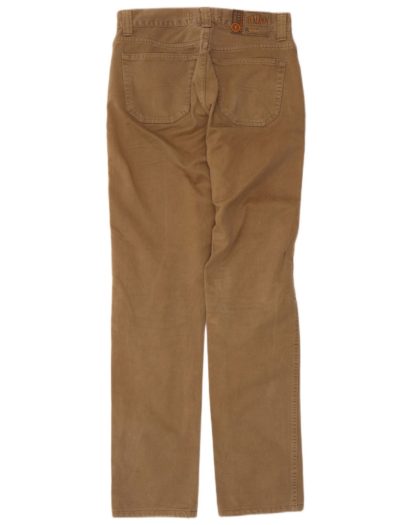 Calça casual reta masculina Jeckerson W31 L31 algodão bege