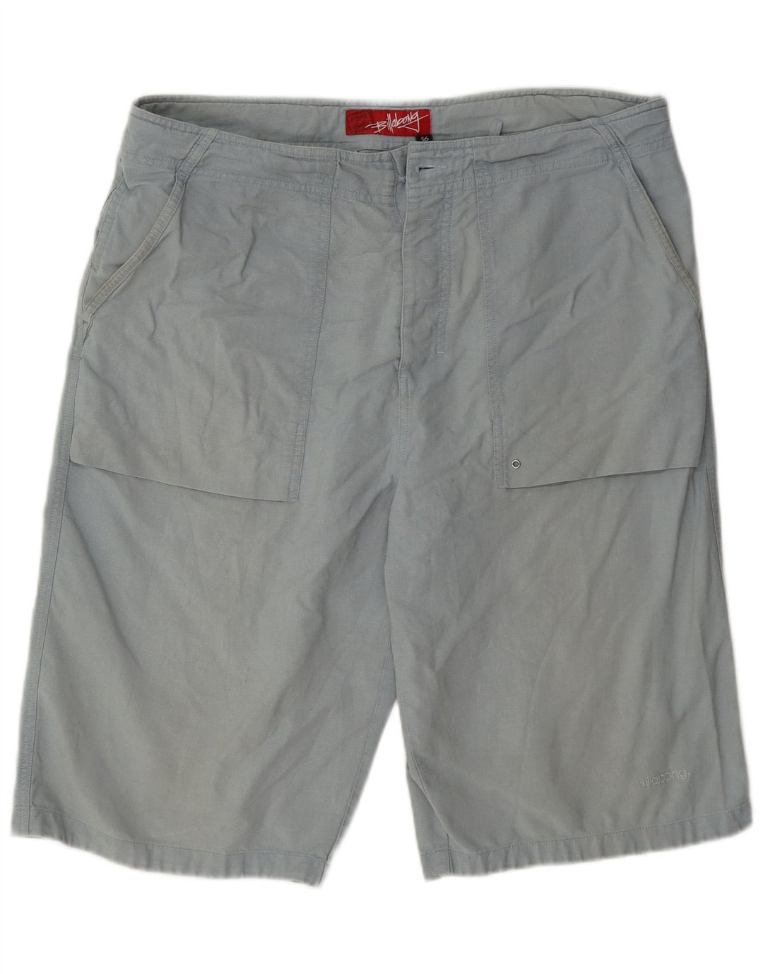 Billabong Mens Chino Shorts W36 Grande Algodão Azul