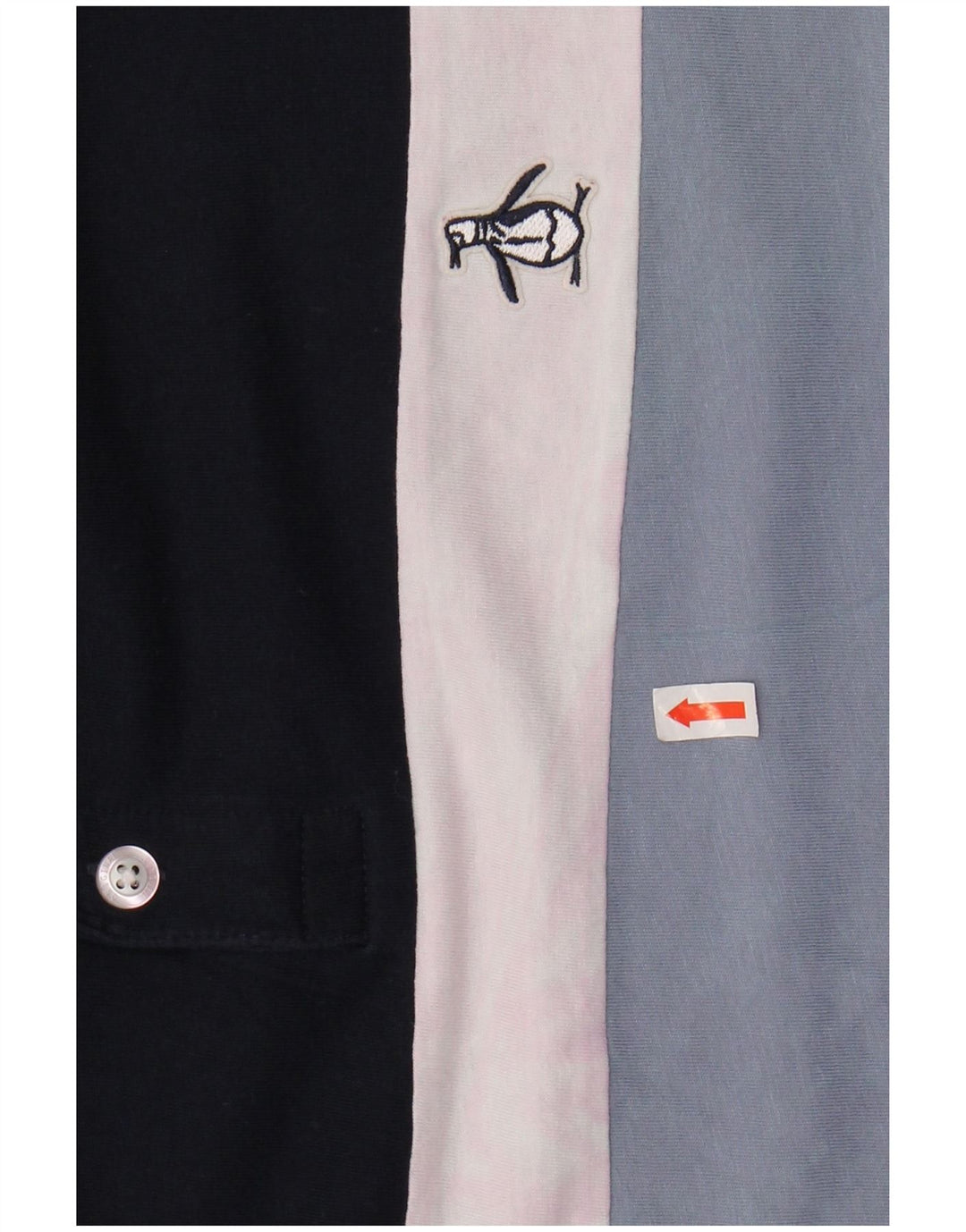 Camisa polo masculina PENGUIN XL algodão listrado azul marinho