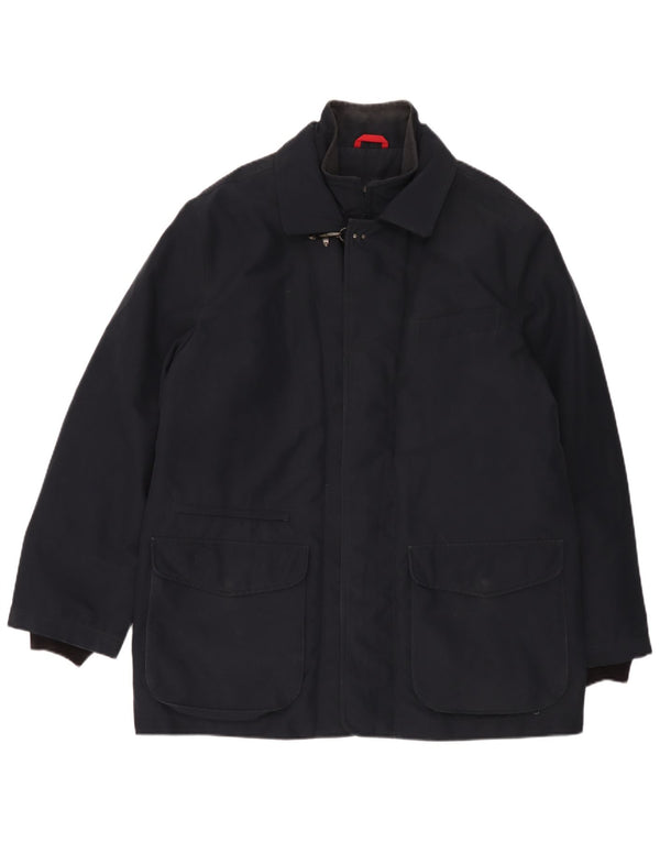 Casaco corta-vento masculino Fay UK 42 XL azul marinho poliéster