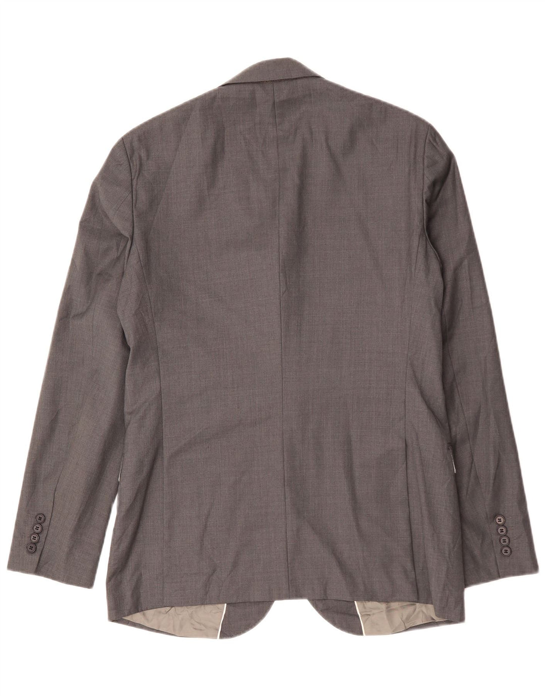 Jaqueta blazer masculina de 2 botões Slim Fit da French Connection IT 52 XL lã cinza