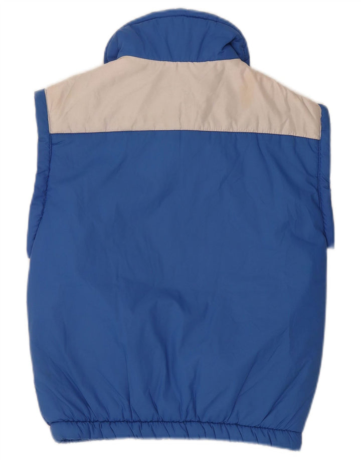 Colete acolchoado feminino Brugi IT 38 XS azul colorblock poliamida