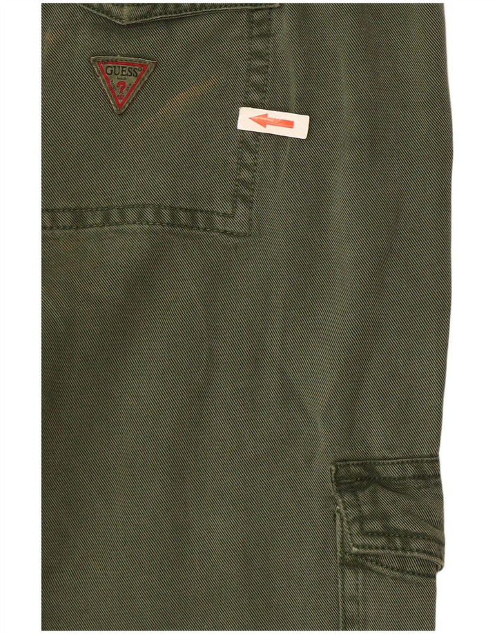 Calça cargo feminina Guess W28 L29 verde
