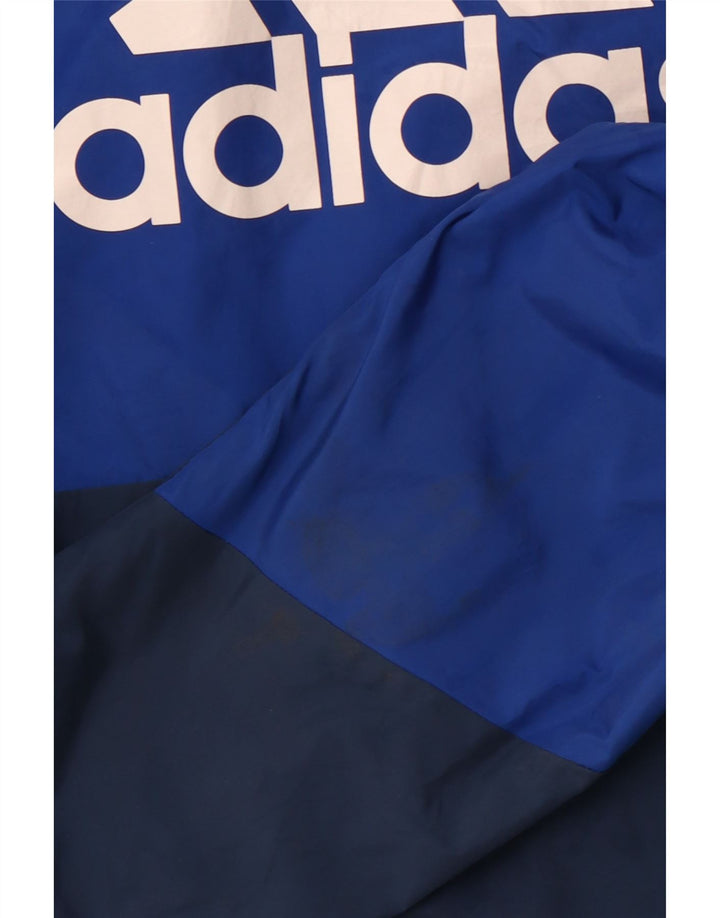 ADIDAS Meninos Clima Proof Tracksuit Top Jacket 11-12 Anos Azul Marinho