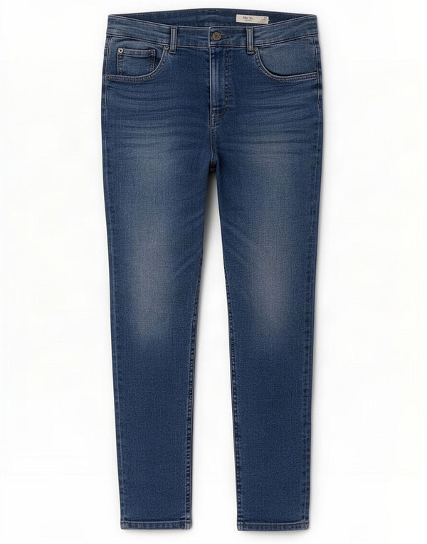 Marks & Spencer Womens The Ivy Crop Skinny Jeans UK 12 Médio W30 L25 Azul
