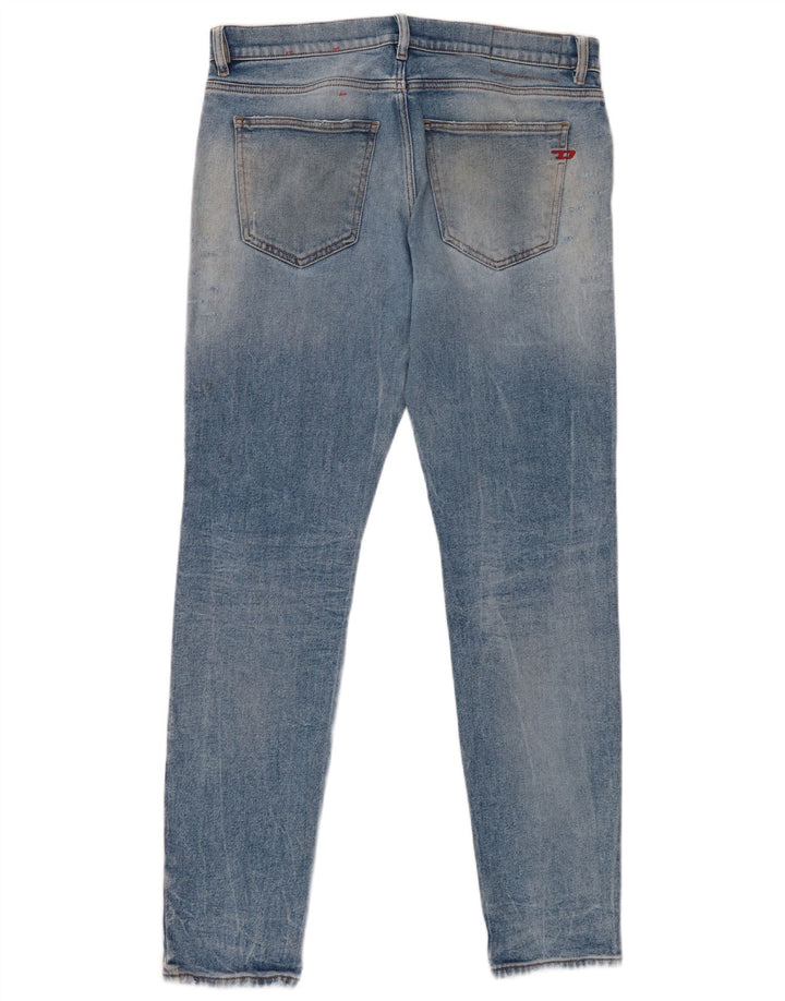 Jeans Slim Feminino Diesel W33 L32 Azul Algodão