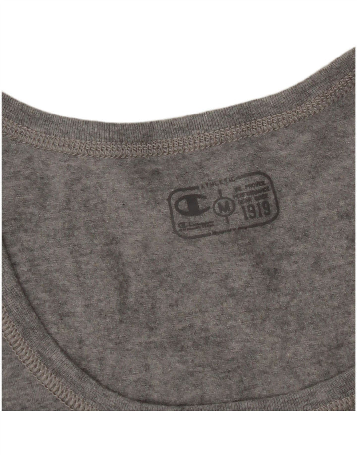 Camiseta feminina com estampa CHAMPION UK 12 cinza médio