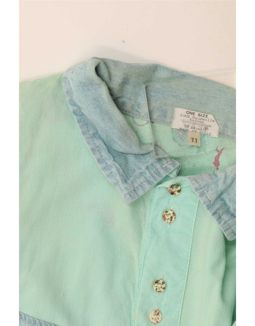 Camisa pulôver masculina Chewan com estampa gráfica tamanho único bloco colorido turquesa