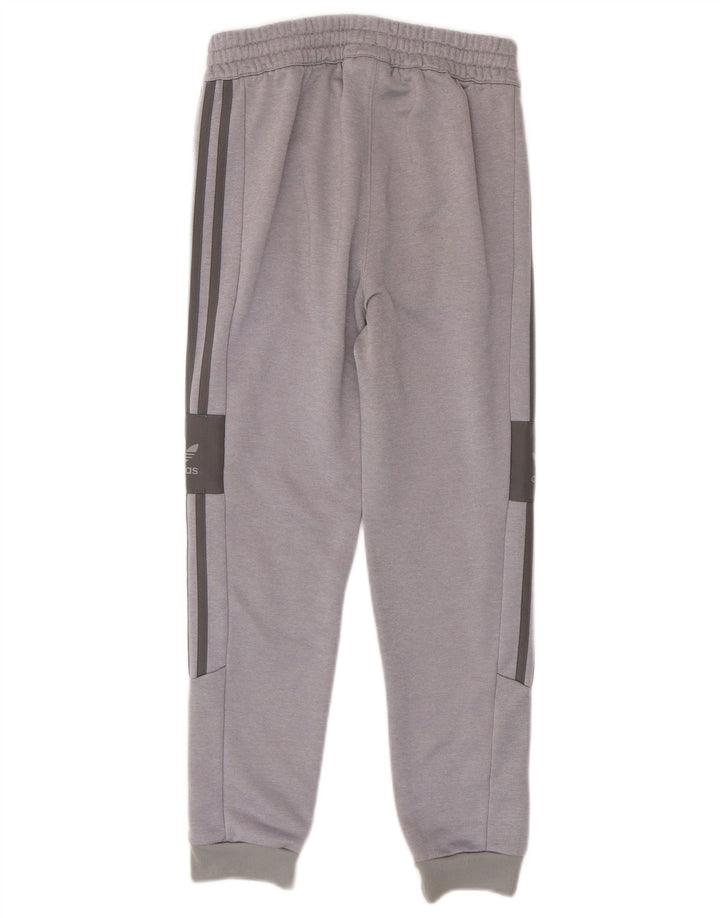 ADIDAS Meninos Calças de treino Joggers 11-12 Anos Cinza Colourblock