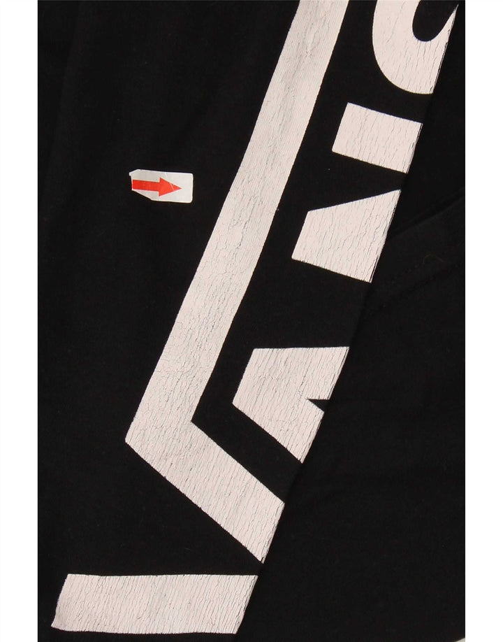 Vans Mens Graphic Top Manga Longa XL Preto Algodão