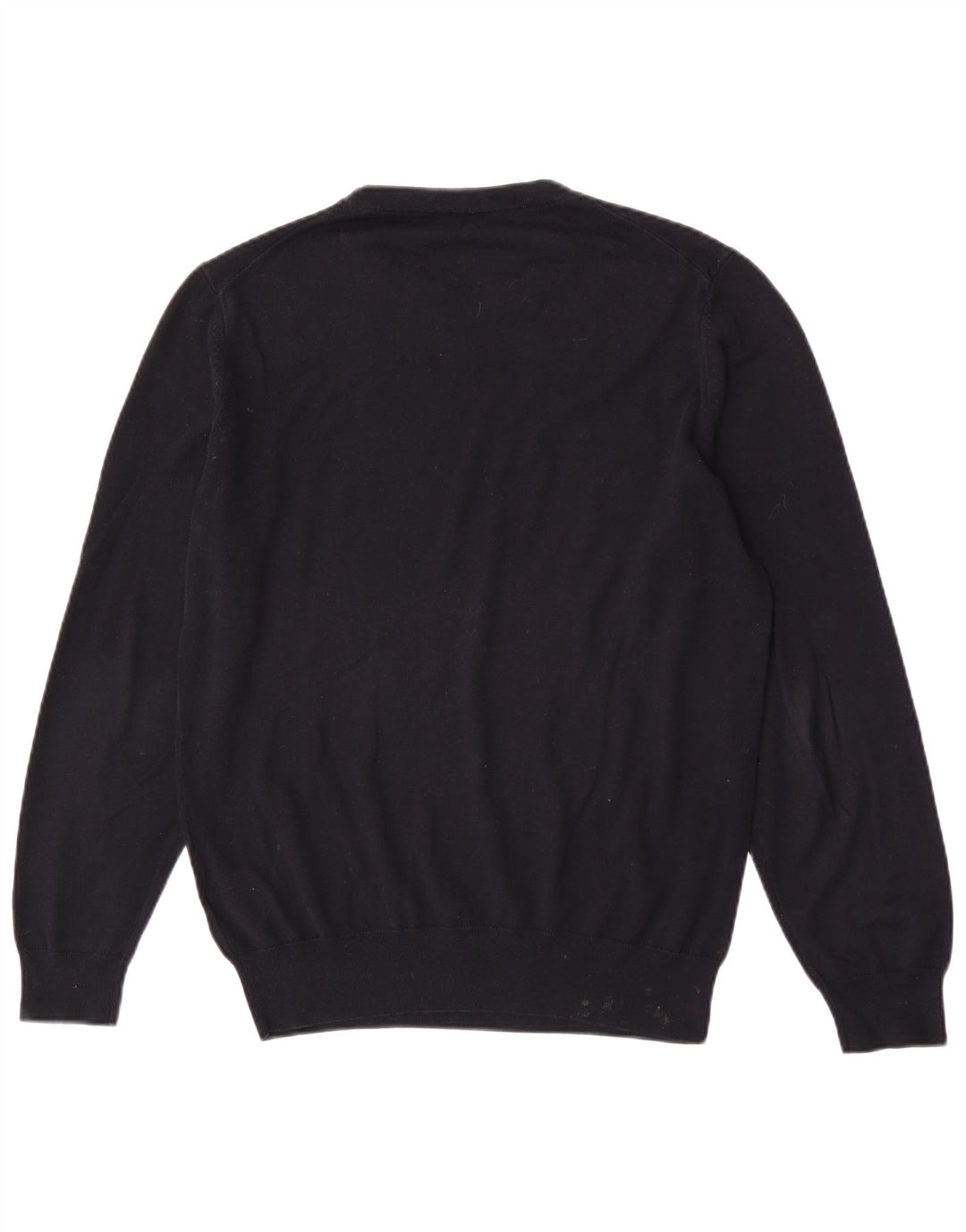 Suéter masculino Hugo Boss com ajuste regular e gola redonda, algodão preto médio