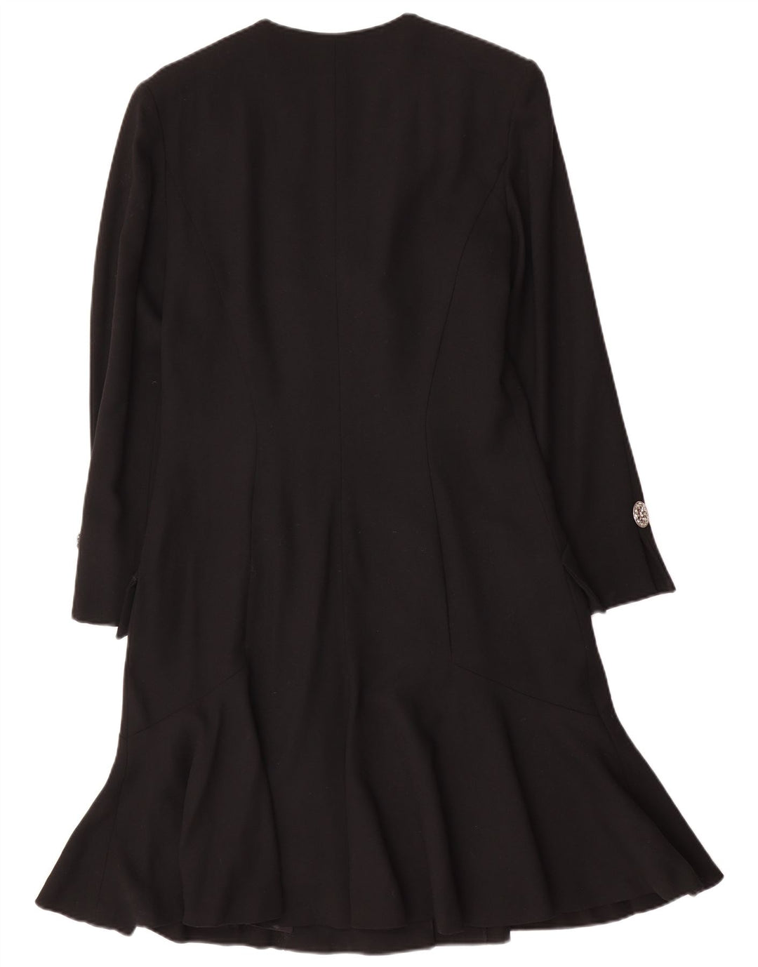 Vestido camisa feminino de manga comprida Soprano Reino Unido 14 lã preta média