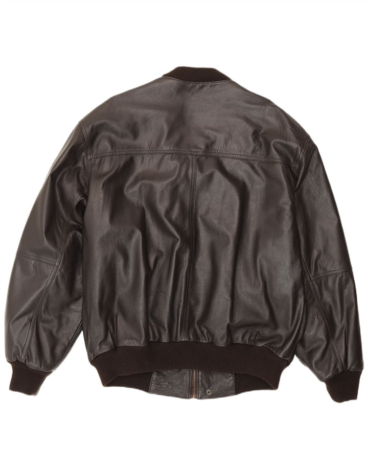 Jaqueta de couro masculina vintage Reino Unido 40 grande couro marrom