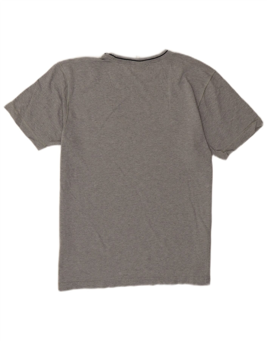 Camiseta Champion masculina gráfica Top algodão cinza médio