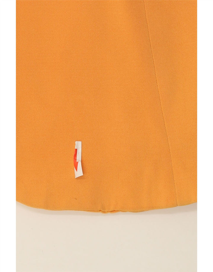 Jaqueta blazer feminina vintage com 1 botão IT 44 acetato laranja médio