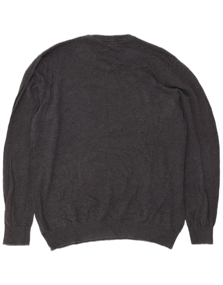 Suéter masculino Jack & Jones com decote em V XL algodão cinza