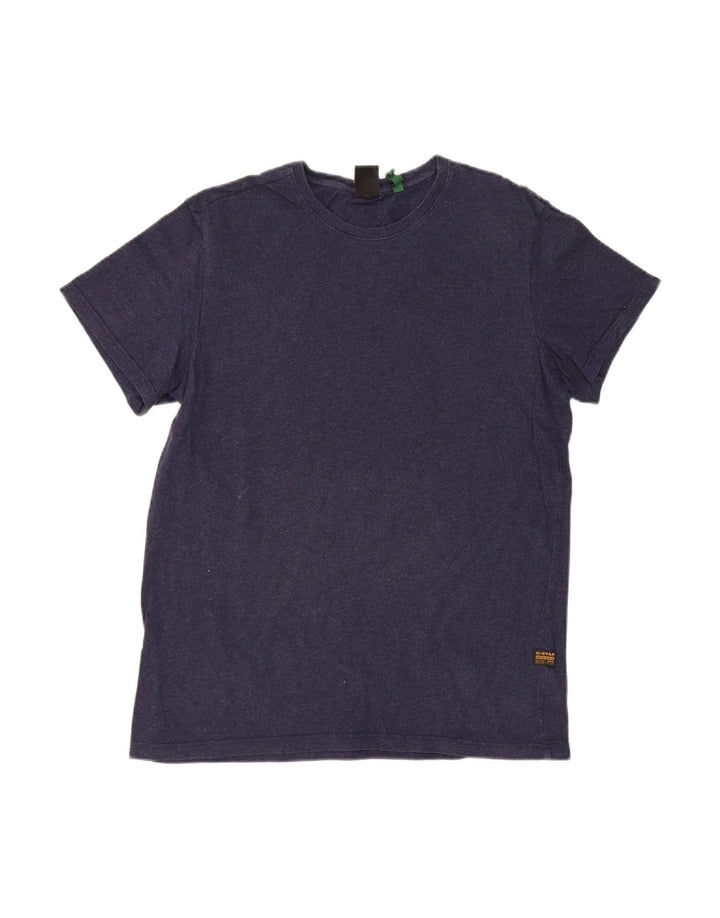 Camiseta masculina G-STAR grande algodão azul marinho