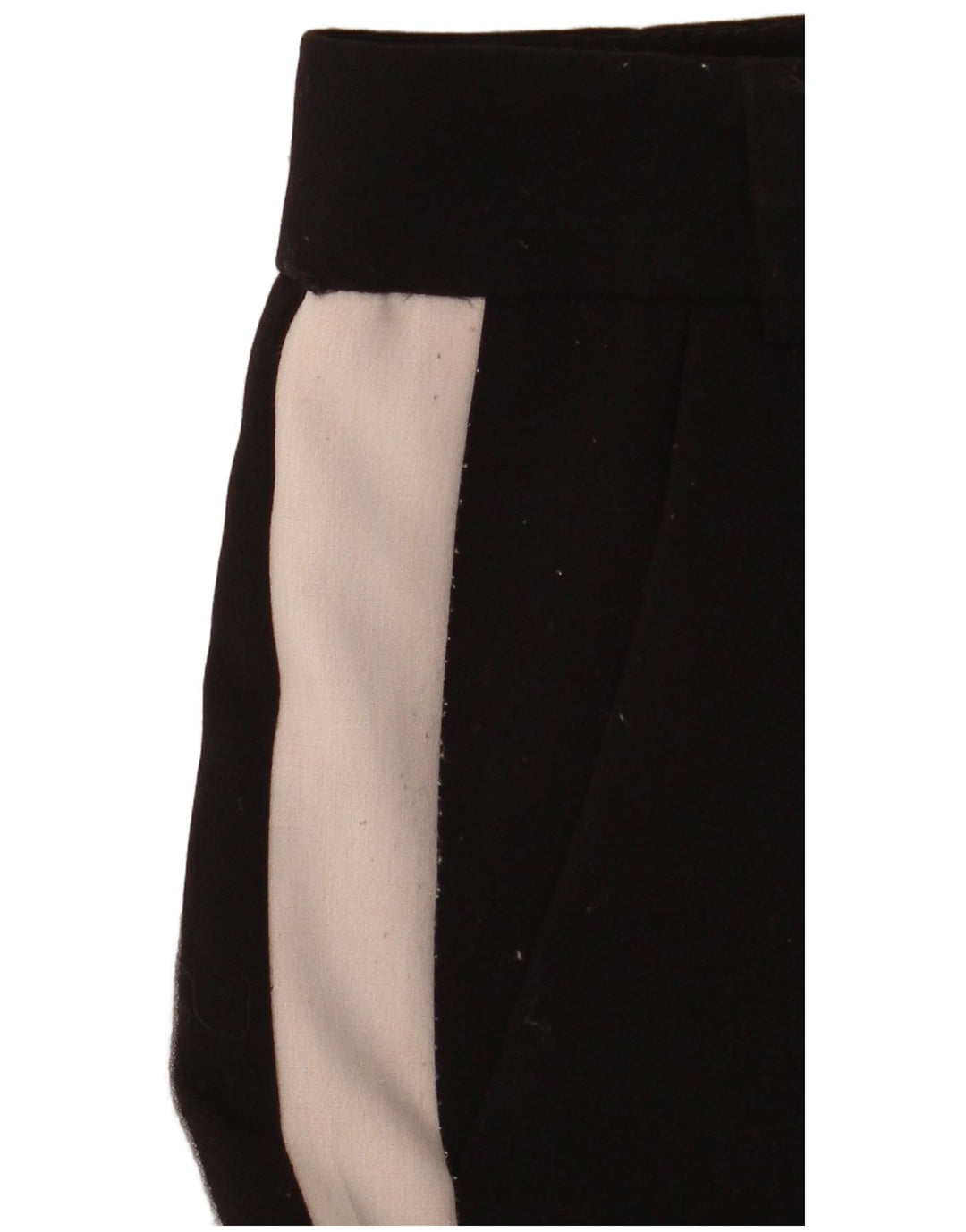 ZARA Calça Chino Feminina Slim Pequeno Bloco Colorido Preto