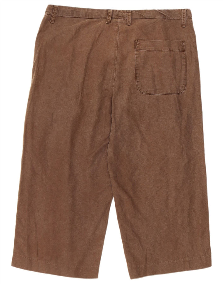 Bermuda masculina Gap Regular Loose Fit Médio W32 Linho Marrom