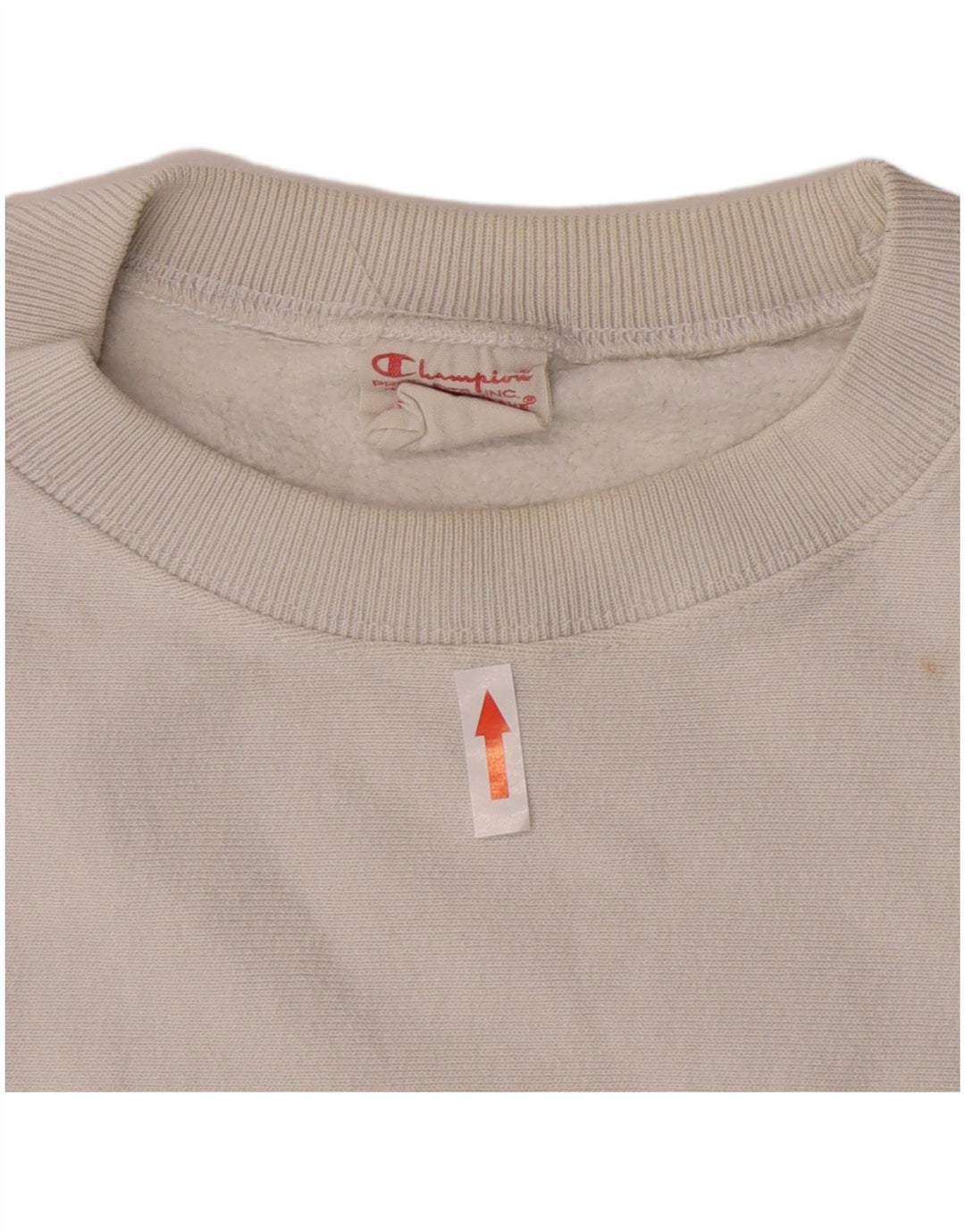 Champion moletom feminino jumper UK 20 2XL algodão branco