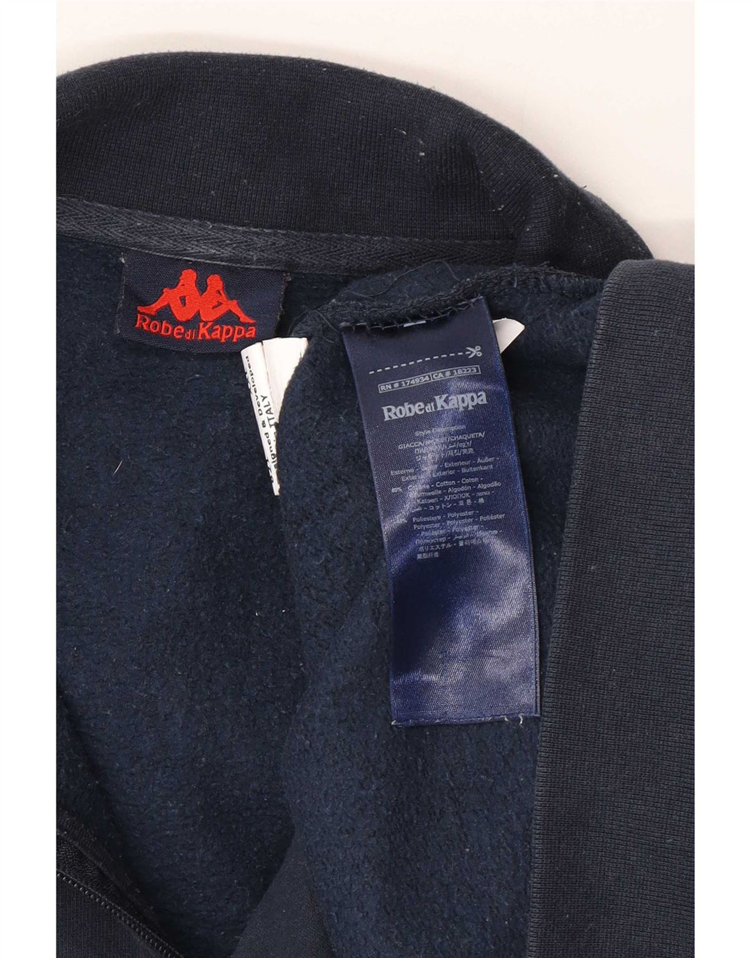 Kappa Mens Treino Top Jaqueta 2XL Algodão Azul