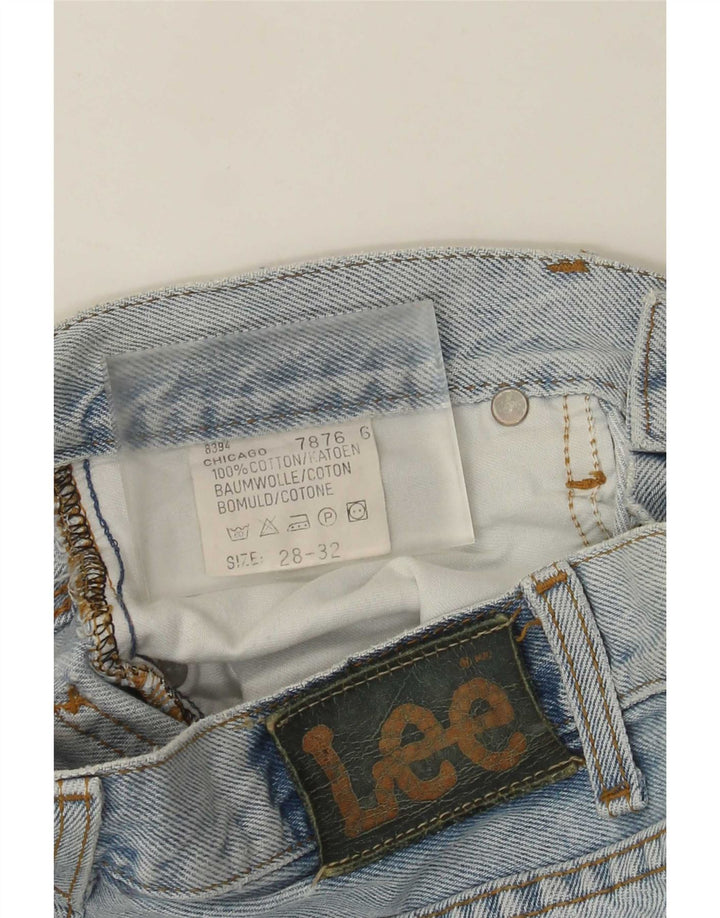Jeans retos femininos Lee W28 L32 algodão azul