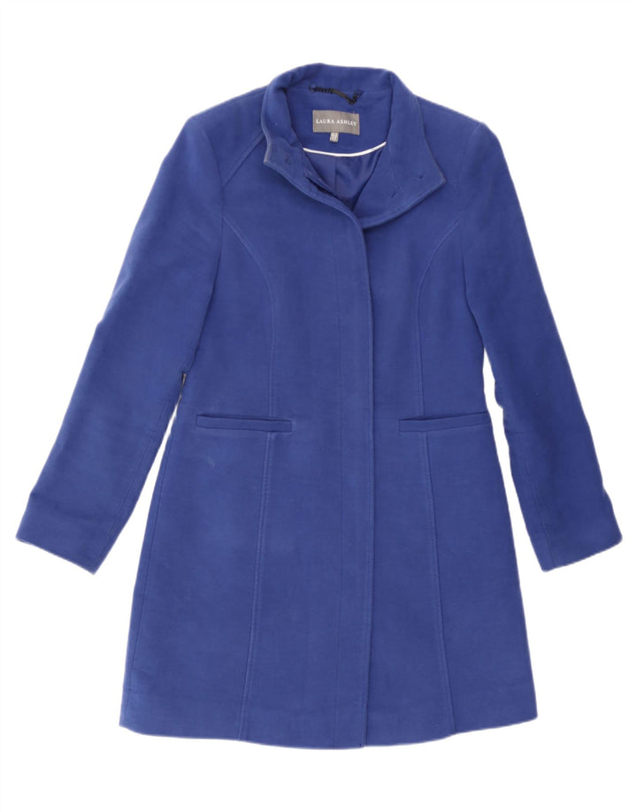 Sobretudo feminino Laura Ashley Reino Unido 10 pequeno algodão azul