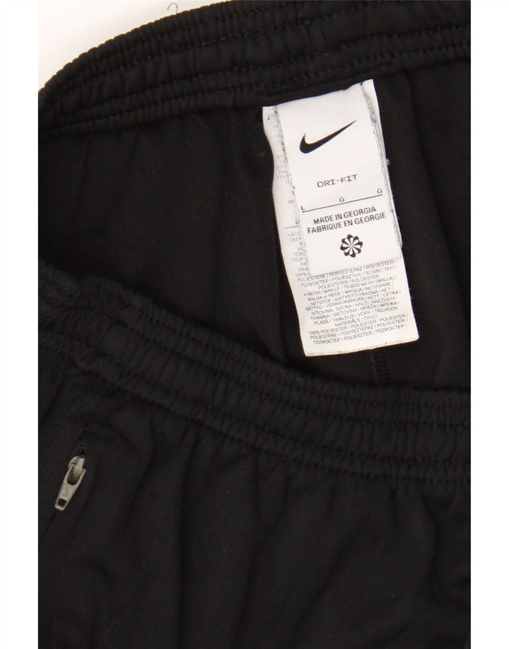 Calça de treino masculina Nike Dri Fit grande poliéster preto