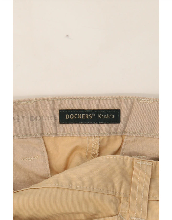 DOCKERS Mens Khakis Straight Casual Trousers W36 L29 Beige Cotton Vintage Dockers and Second-Hand Dockers from Messina Hembry 