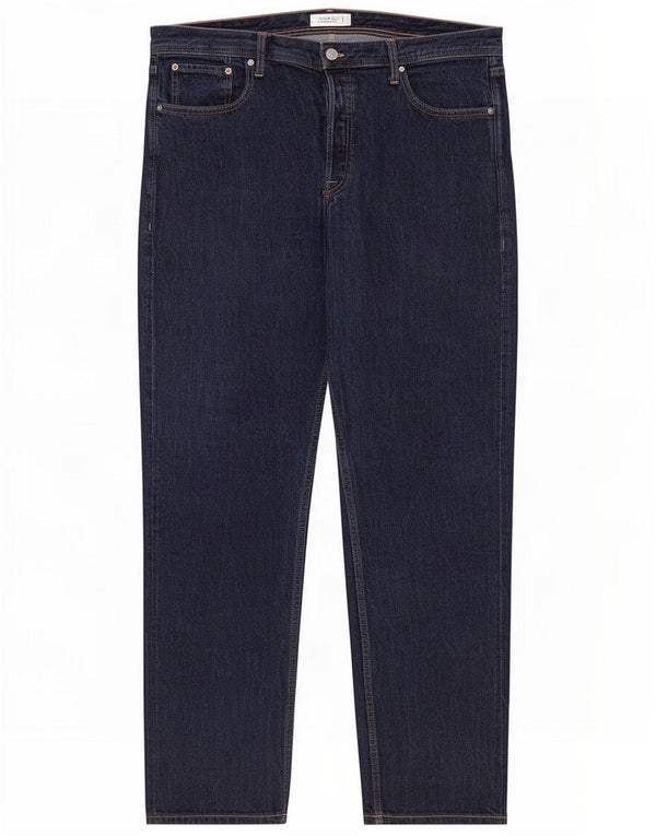 Jeans retos masculinos Jack & Jones W38 L34 algodão azul marinho