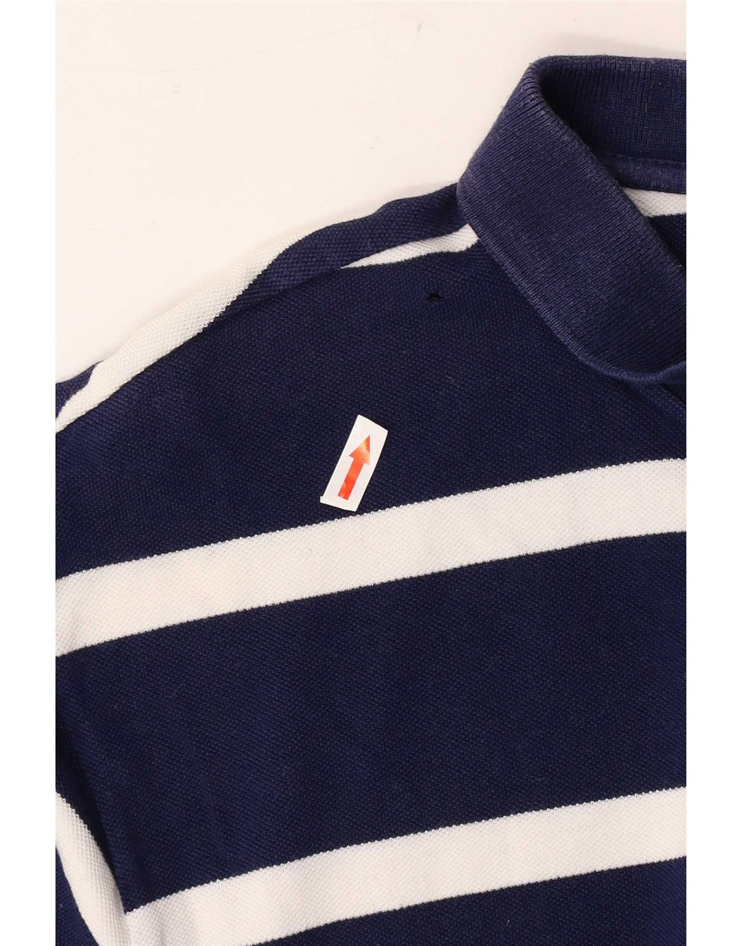 Camisa polo masculina Chaps XL azul marinho listrado algodão