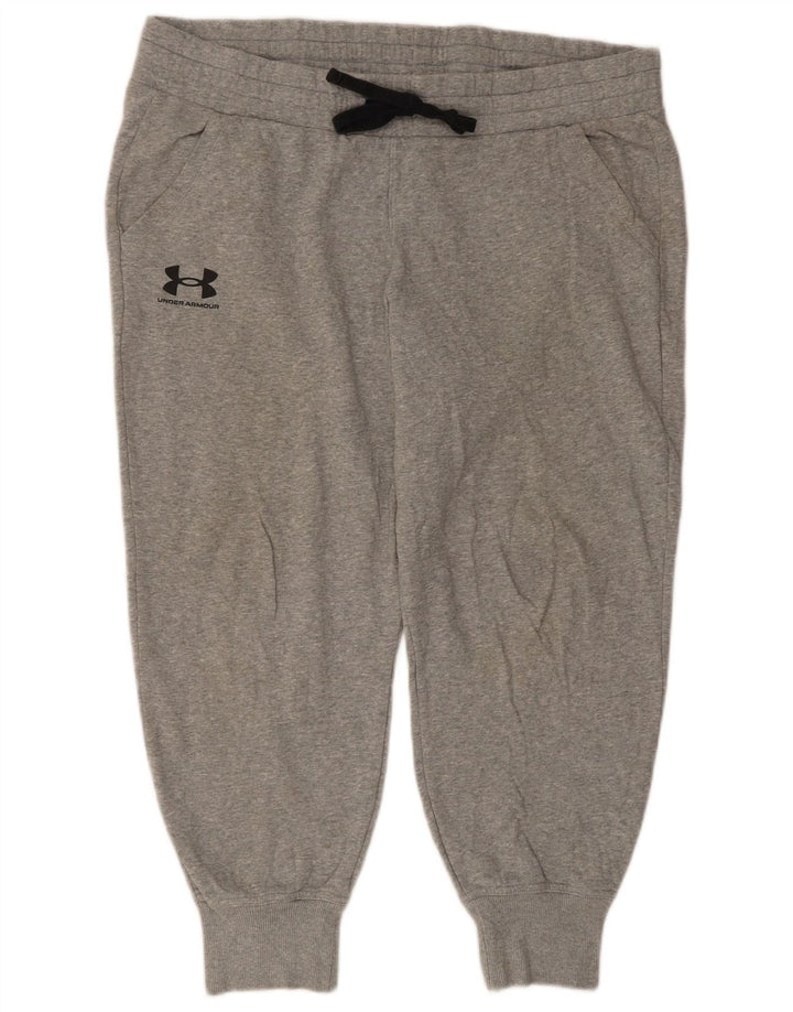 Calças de treino masculinas UNDER ARMOUR XL cinza algodão
