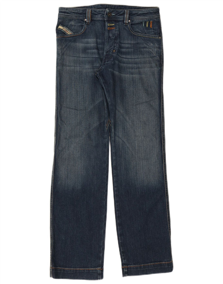 Jeans retos masculinos Diesel W30 L33 algodão azul